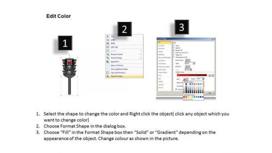Stop Traffic Light PowerPoint Slides And Ppt Diagram Templates