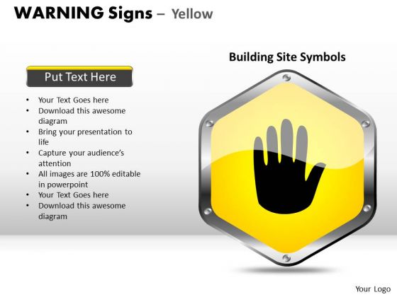 Stopping Warning Signs PowerPoint Slides And Ppt Diagram Templates