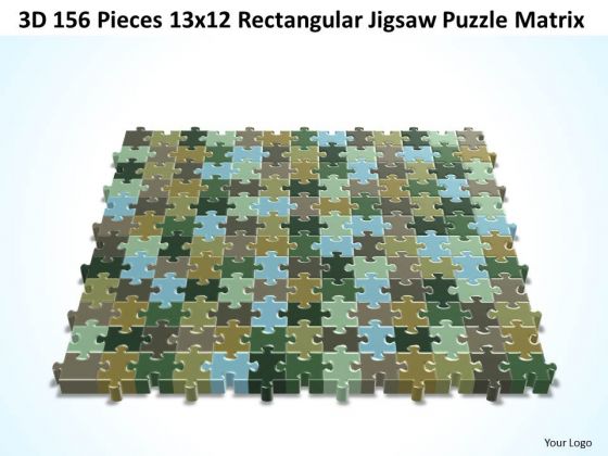 Strategic Management 3d 156 Pieces 13x12 Rectangular Jigsaw Puzzle Matrix Marketing Diagram