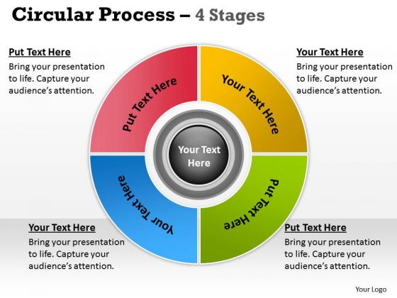 Strategic Management 4 Stages Flow Chart Business Process Business Diagram