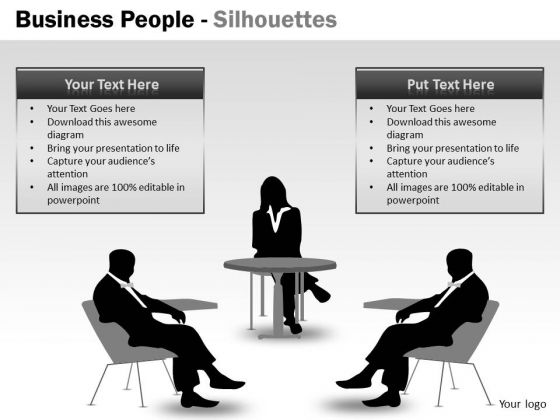 Strategic Management Business People Silhouettes Mba Models And Frameworks