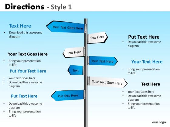 Strategic Management Directions Style 1 Marketing Diagram