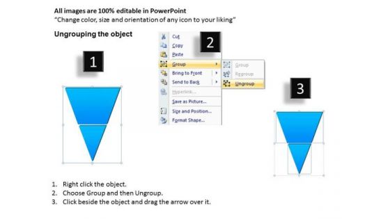Strategic Management Inverted Pyramid Process Consulting Diagram