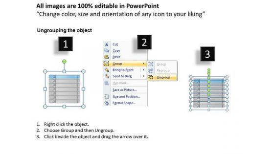Strategic Management Seven Staged Business Text Boxes Consulting Diagram
