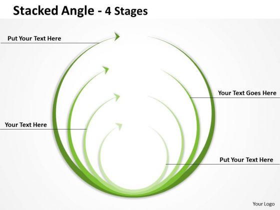 Strategic Management Stacked Angle Round Shape Consulting Diagram