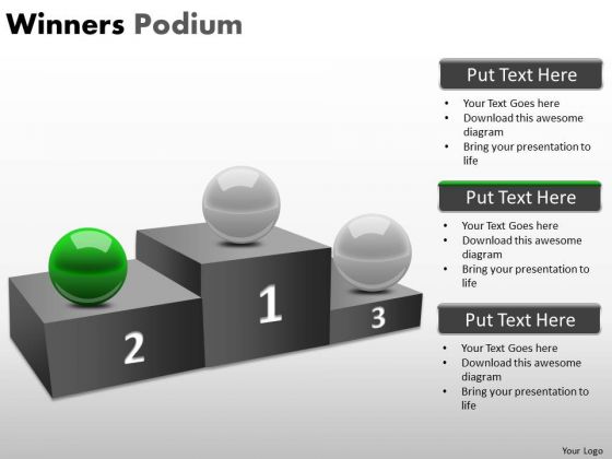 Strategic Management Winners Podium Marketing Diagram