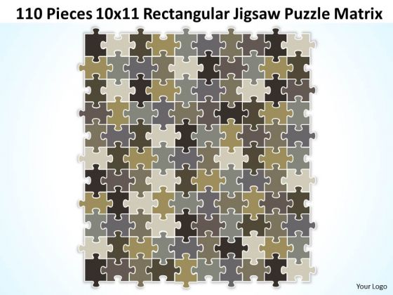Strategy Diagram 110 Pieces 10x11 Rectangular Jigsaw Puzzle Matrix Sales Diagram
