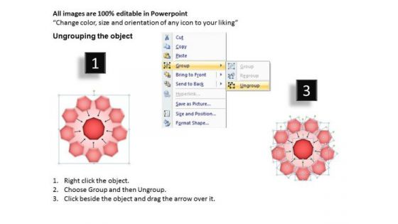 Strategy Diagram Comb Process 9 Stages Sales Diagram