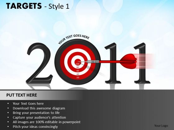 Strategy Diagram Targets Style 1 Consulting Diagram