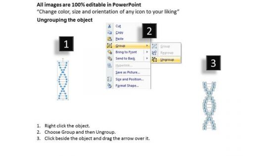 Strategy PowerPoint Template Dna Structre For Medical Theme Ppt Slides