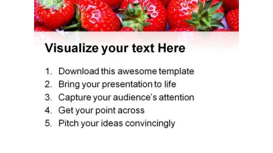 Strawberries01 Food PowerPoint Templates And PowerPoint Backgrounds 0211