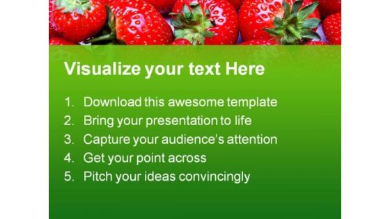Strawberries01 Food PowerPoint Templates And PowerPoint Backgrounds 0211