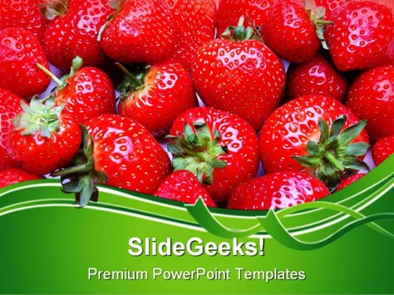 Strawberries01 Food PowerPoint Templates And PowerPoint Backgrounds 0211
