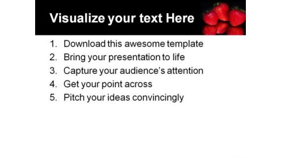 Strawberries Food PowerPoint Backgrounds And Templates 1210