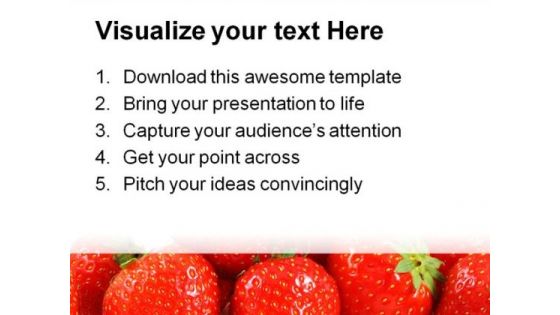 Strawberries Food PowerPoint Templates And PowerPoint Backgrounds 0211
