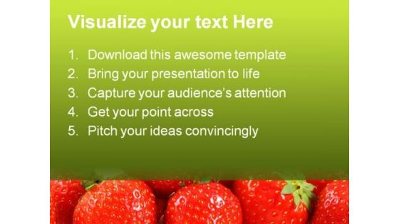 Strawberries Food PowerPoint Templates And PowerPoint Backgrounds 0211