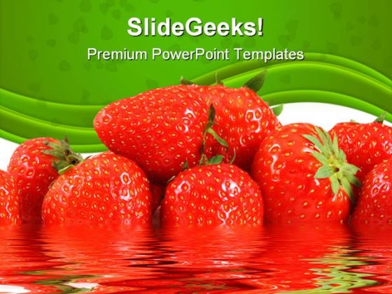 Strawberries Food PowerPoint Templates And PowerPoint Backgrounds 0211