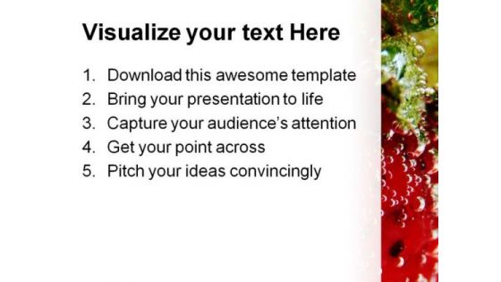 Strawberry Food PowerPoint Templates And PowerPoint Backgrounds 0211
