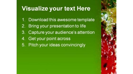 Strawberry Food PowerPoint Templates And PowerPoint Backgrounds 0211