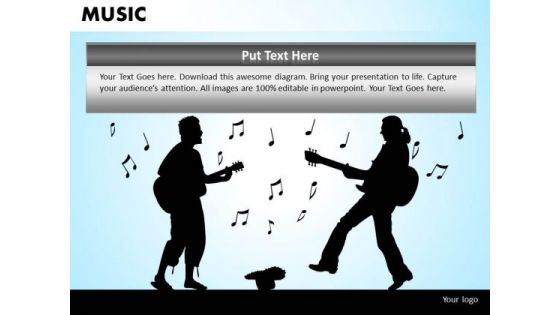 Street Music Performers PowerPoint Templates Editable Ppt Slides