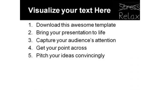 Stress Relax Business PowerPoint Template 0610