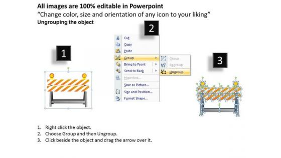 Striped Traffic Stop PowerPoint Slides And Ppt Diagram Templates