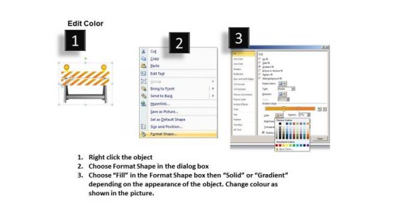 Striped Traffic Stop PowerPoint Slides And Ppt Diagram Templates