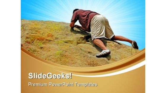Striving Success PowerPoint Templates And PowerPoint Backgrounds 0911