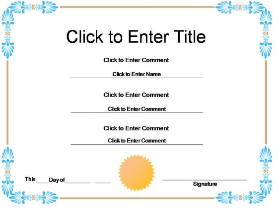 Student Achievement Certificate PowerPoint Templates
