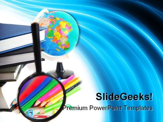 Study Education PowerPoint Template 1010