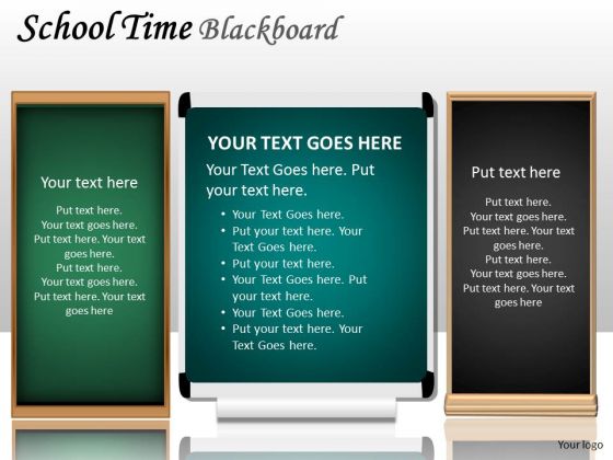 Study School Time Blackboard PowerPoint Slides And Ppt Diagram Templates