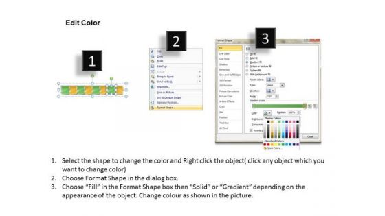 Subsequential Description Using Puzzles Schematic Design PowerPoint Templates