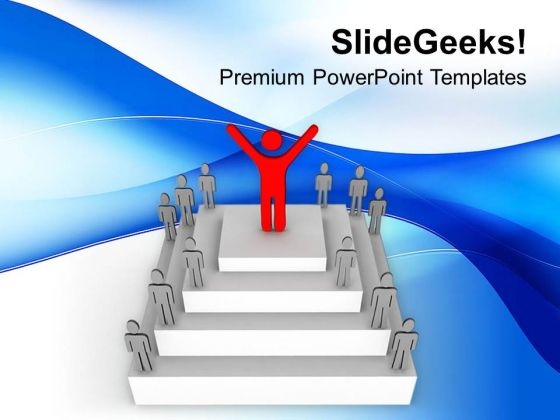Success Celebration With Team PowerPoint Templates Ppt Backgrounds For Slides 0713
