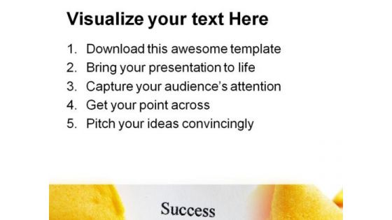 Success Cookie Business PowerPoint Templates And PowerPoint Backgrounds 0311