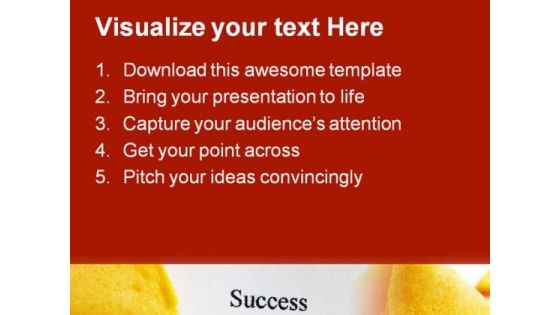 Success Cookie Business PowerPoint Templates And PowerPoint Backgrounds 0311