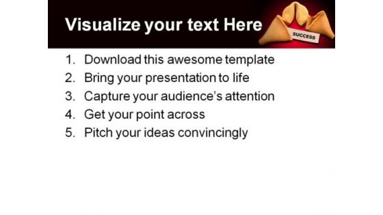 Success Cookies Business PowerPoint Template 0810