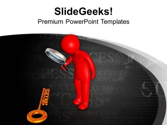 Success Key For Top Position PowerPoint Templates Ppt Backgrounds For Slides 0713