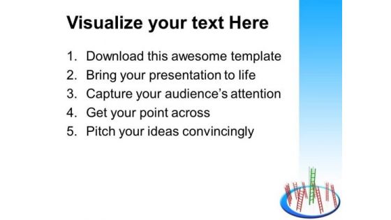 Success Ladder Growth Business PowerPoint Templates And PowerPoint Themes 1112