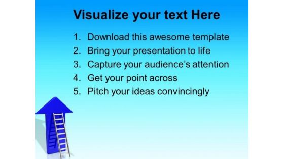Success Ladder With Arrow Money PowerPoint Templates And PowerPoint Themes 0912