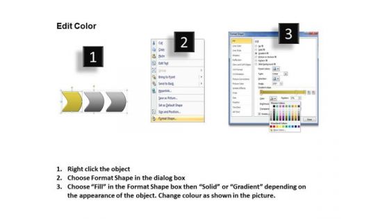 Success Ppt Theme Three Create PowerPoint Macro Working With Slide Numbers Linear Process 2 Design