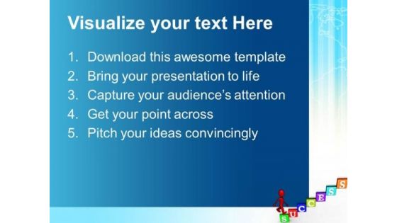 Success Stairs Business PowerPoint Templates And PowerPoint Themes 0712