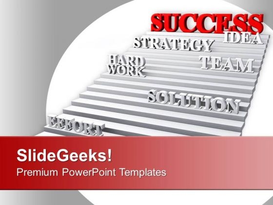 Success Strategy Team Hard Work Idea PowerPoint Templates Ppt Backgrounds For Slides 0313