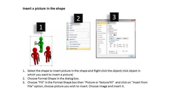 Successful Business Men Leader Showing PowerPoint Theme Growth Factors Slides