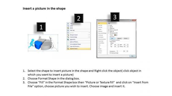 Successful Business Men Pushing Pie Chart Team PowerPoint Templates Ppt Backgrounds For Slides