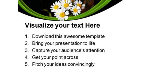 Summer Daisies Nature PowerPoint Templates And PowerPoint Backgrounds 0311