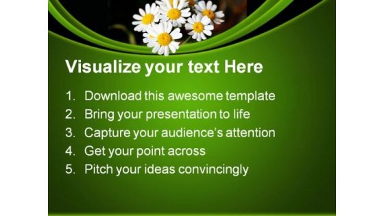 Summer Daisies Nature PowerPoint Templates And PowerPoint Backgrounds 0311