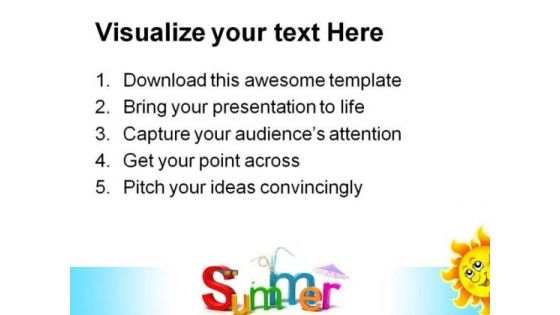 Summer Holidays PowerPoint Templates And PowerPoint Backgrounds 0611