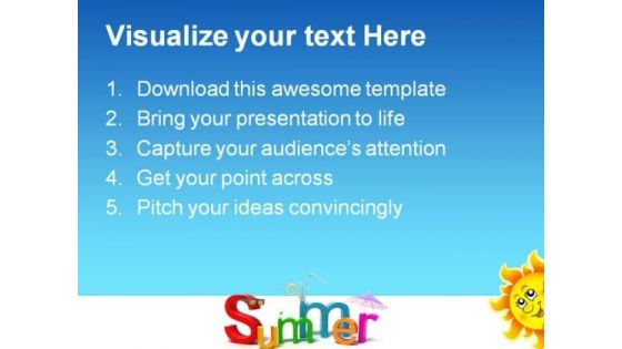 Summer Holidays PowerPoint Templates And PowerPoint Backgrounds 0611