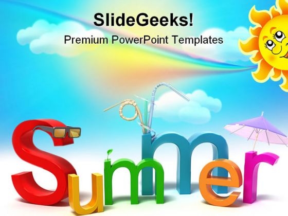 Summer Holidays PowerPoint Themes And PowerPoint Slides 0611