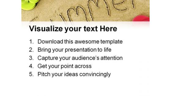 Summer Holidays PowerPoint Themes And PowerPoint Slides 0811